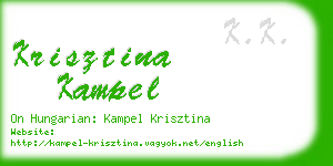 krisztina kampel business card